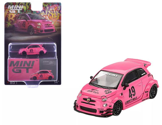 Mini GT - ABARTH 595 #49 "LB-Works x Abas Works" Pink