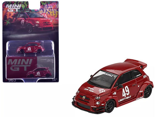 Mini GT - ABARTH 595 #49 "LB-Works x Abas Works" Red